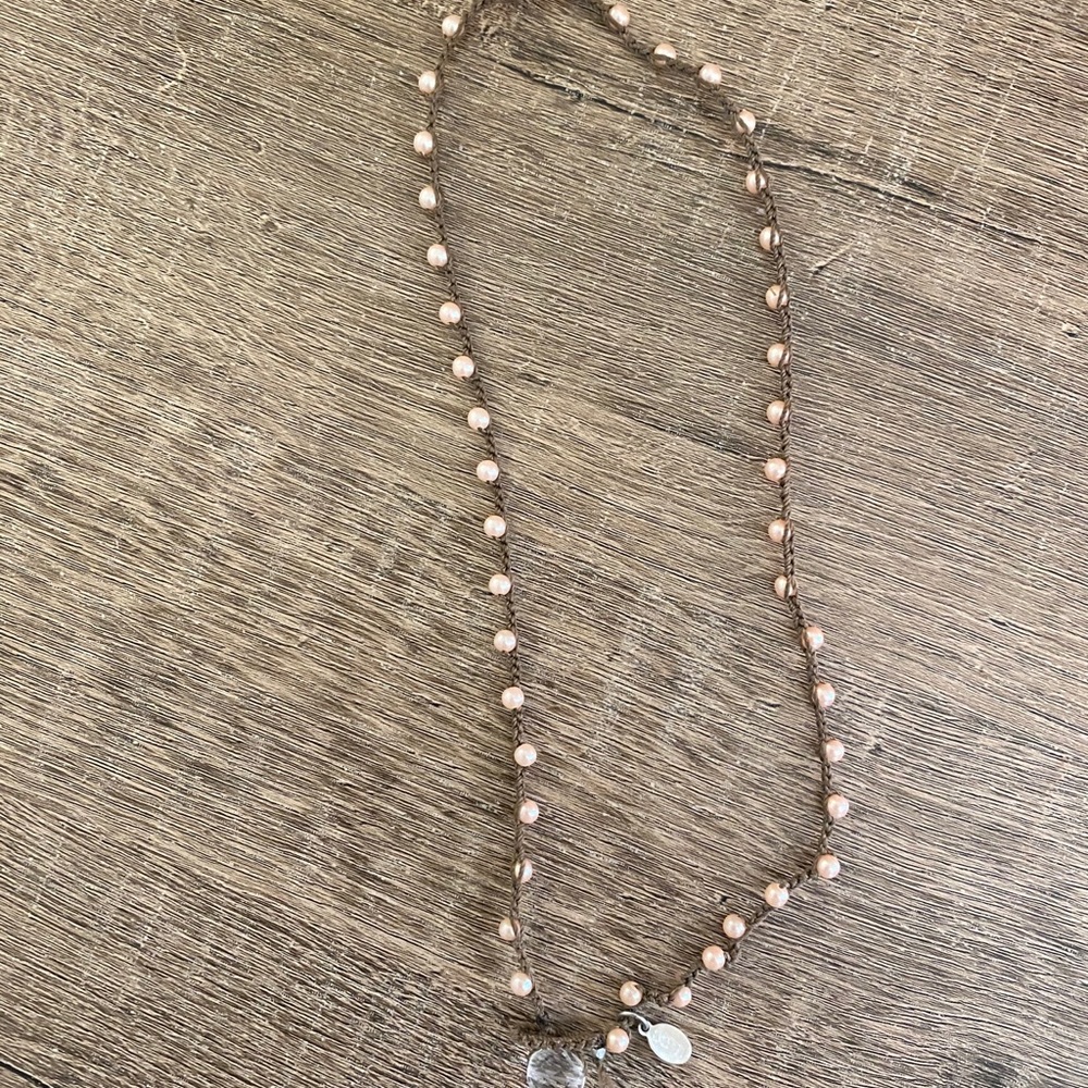 on u beaded necklace